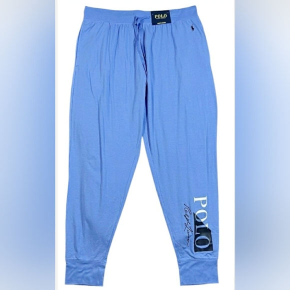 Polo Men 2XT Blue Atleasure Relax Soft Stretch Jogger Set New - Picture 4 of 6